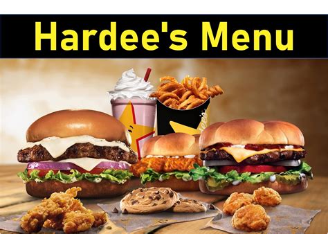 Drinks $5. . Hardees full menu